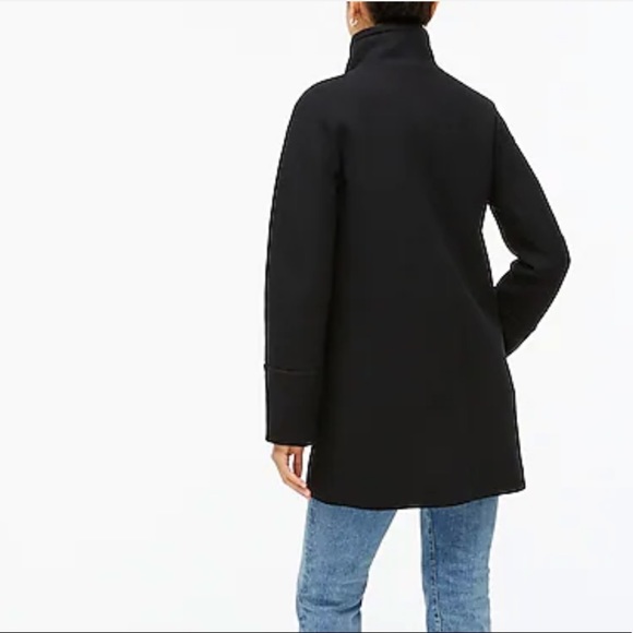 J. Crew Factory Black Pea Coat - Picture 4 of 12